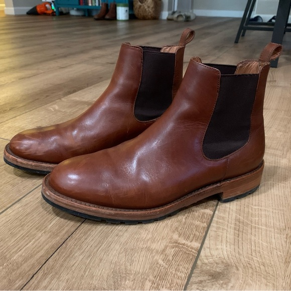 Patina daytripper chelsea boots leather men’s 7.5 cognac - Picture 2 of 11